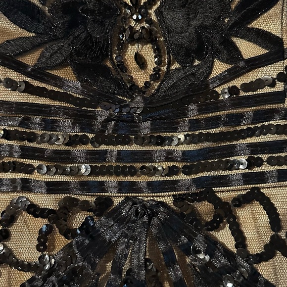 NWT Evening Dress - Black & Gold Sue Wong - Picture 12 of 13